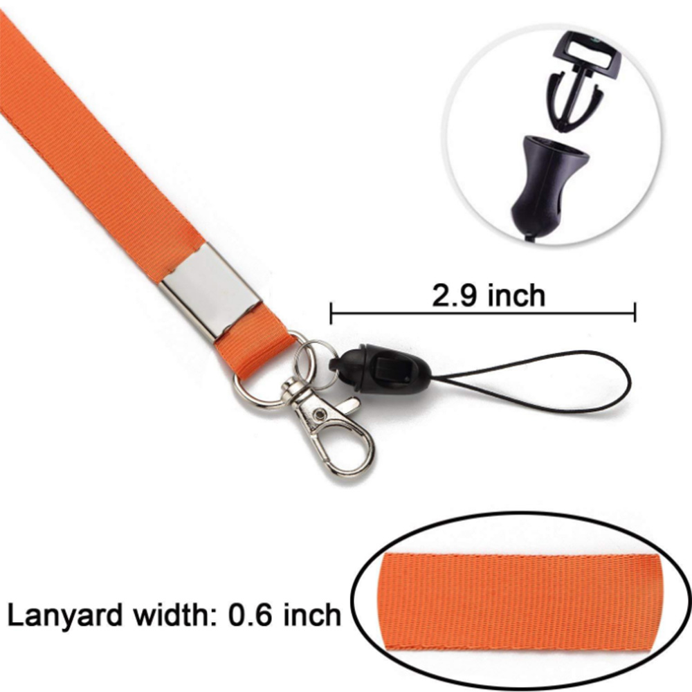 Quick Release Polyester Lanyard Neck Strap Keychain with Detachable