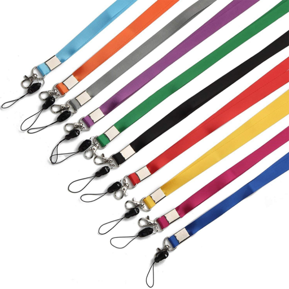 Quick Release Polyester Lanyard Neck Strap Keychain with Detachable