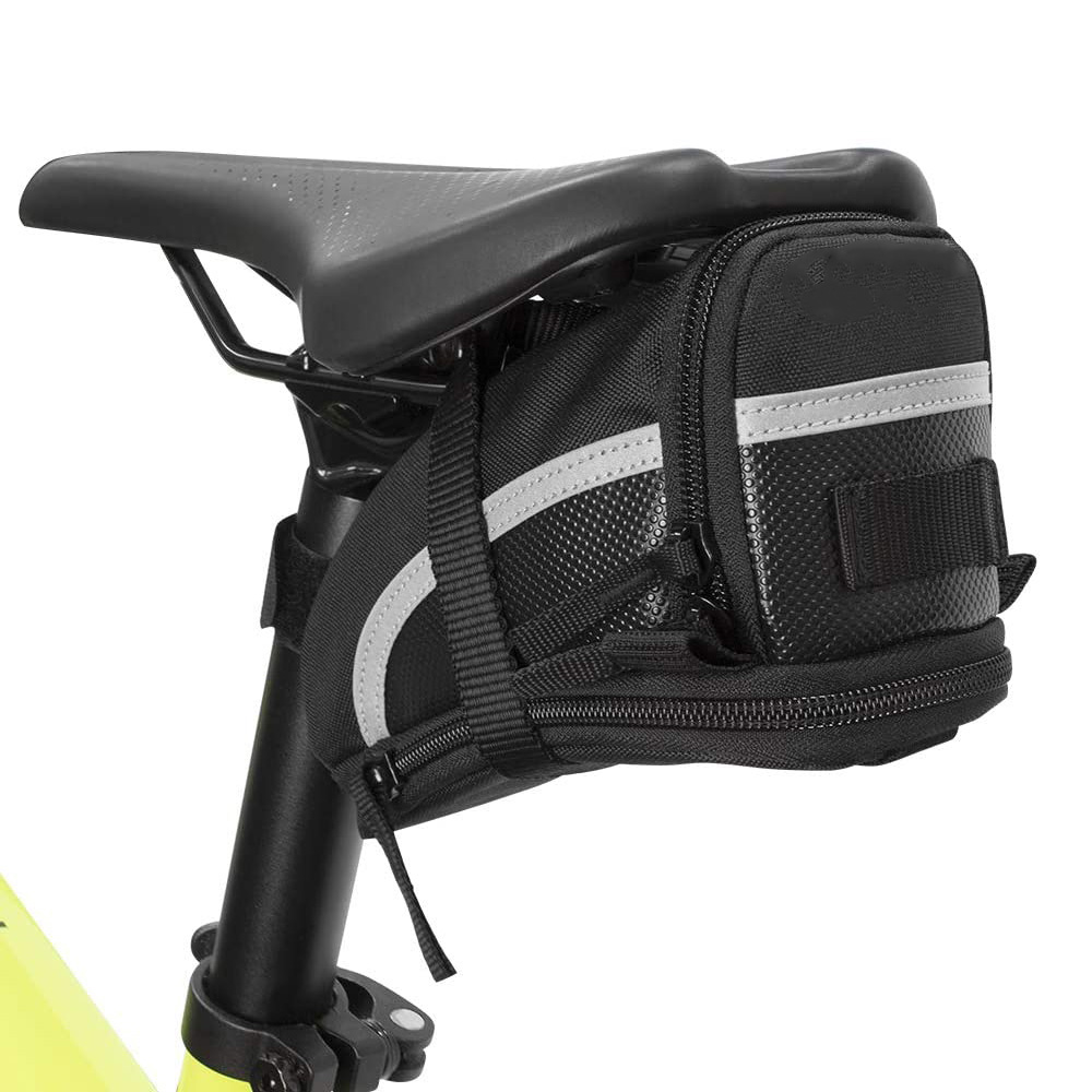 Hot Sell In Amazon High Quality Outdoor Camping Travel Polyester Water Resistant Bike Saddle Bag 