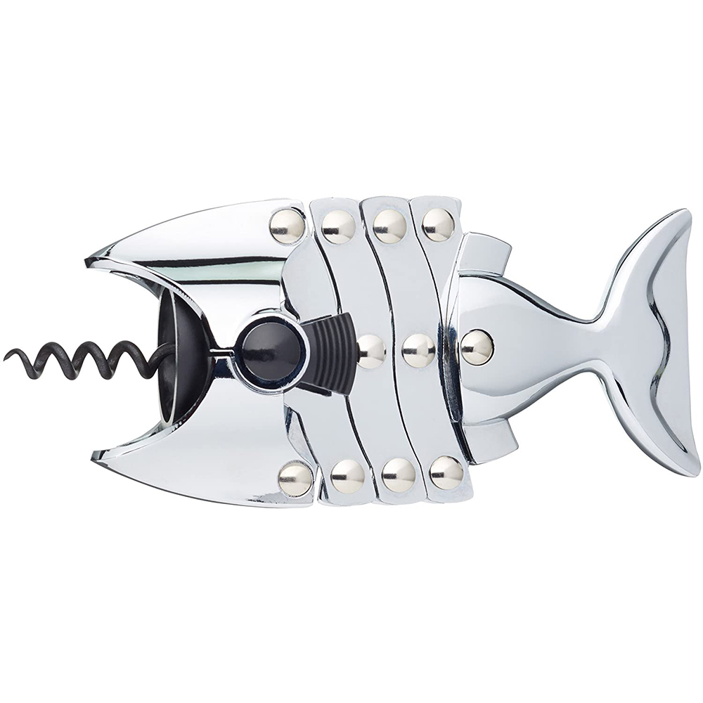 Premium Fish Stainless Steel Corkscrew Opener Stainless Steel Wine Opener Corkscrew 