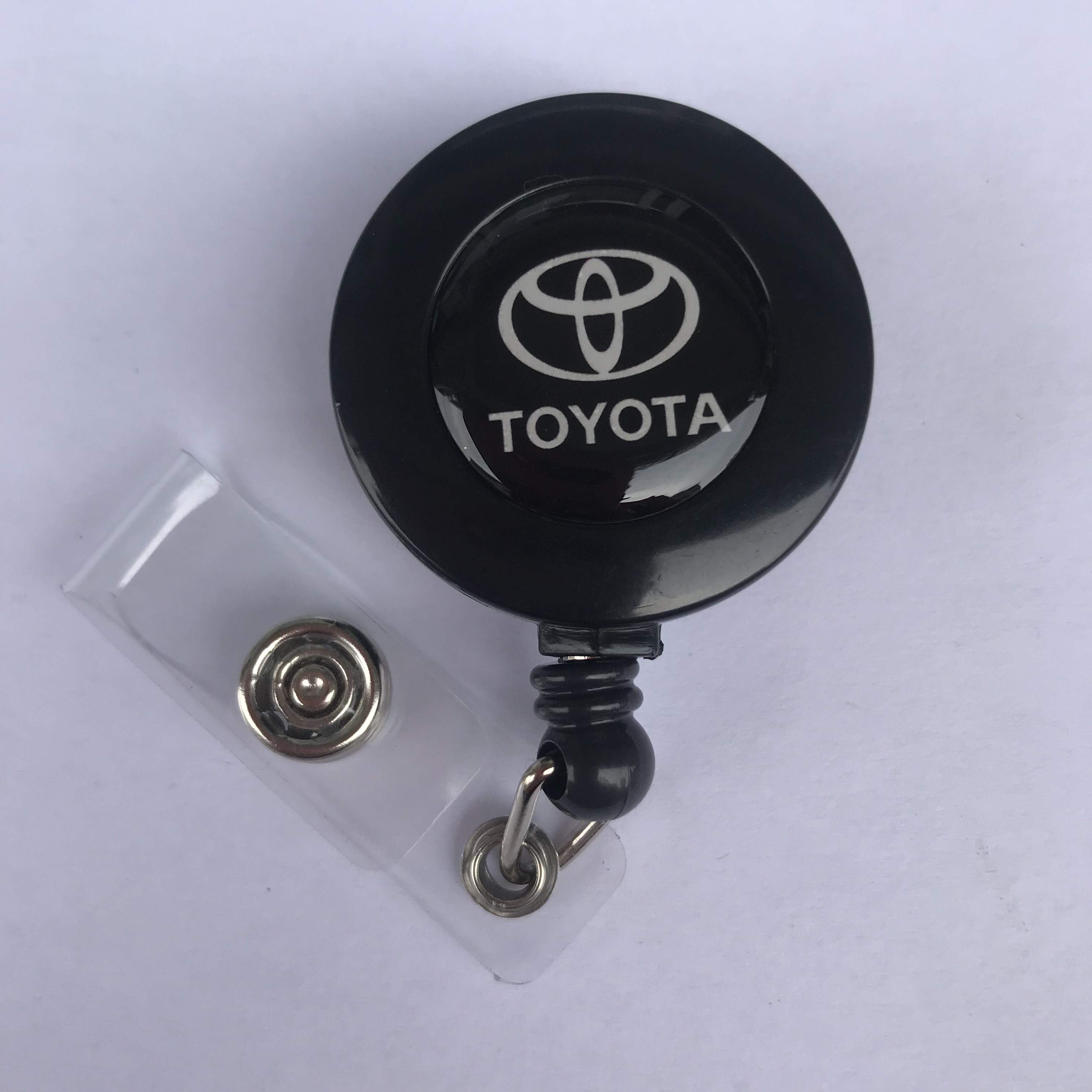32MM Round ABS Retractable badge holder with custom logo