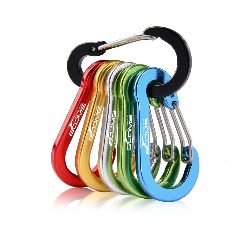  Small Carabiner Clip Outdoor Camping Multi Tool Fishing Accessories 