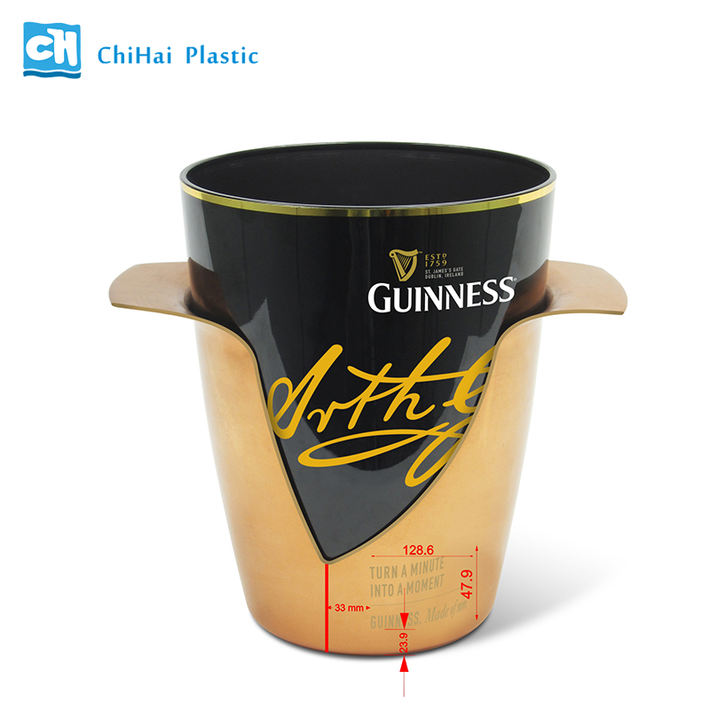 Guinness Abnormal Shape Plastic PS Ice Bucket 