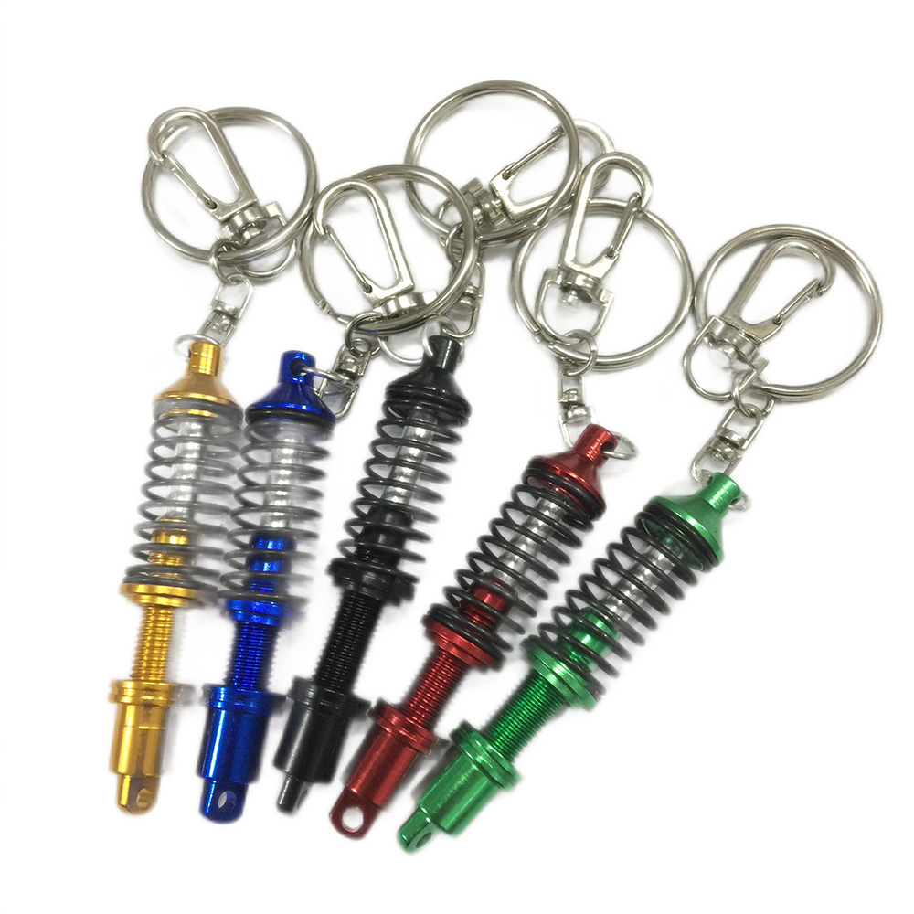 Hot sell in AMAZON Car-styling Car Tuning Parts Key Chain Shock Absorber Nos Keychain New arrival Key rings Auto Tool 