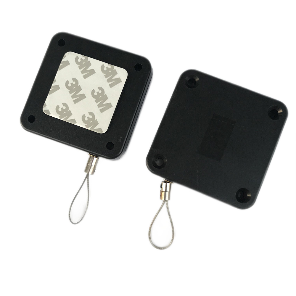  Square shaped retractable security cable tether for displays can reach 6M length