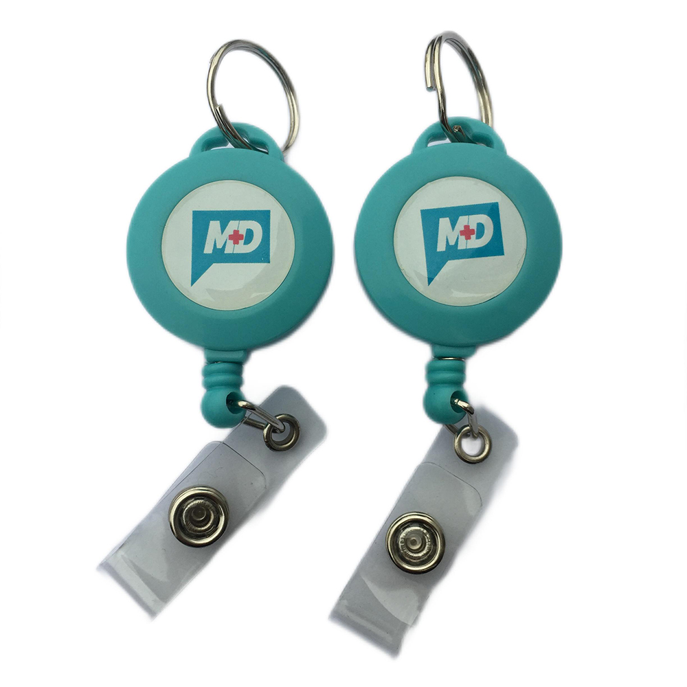  Retractable badge holder for 15 MM lanyard with clip
