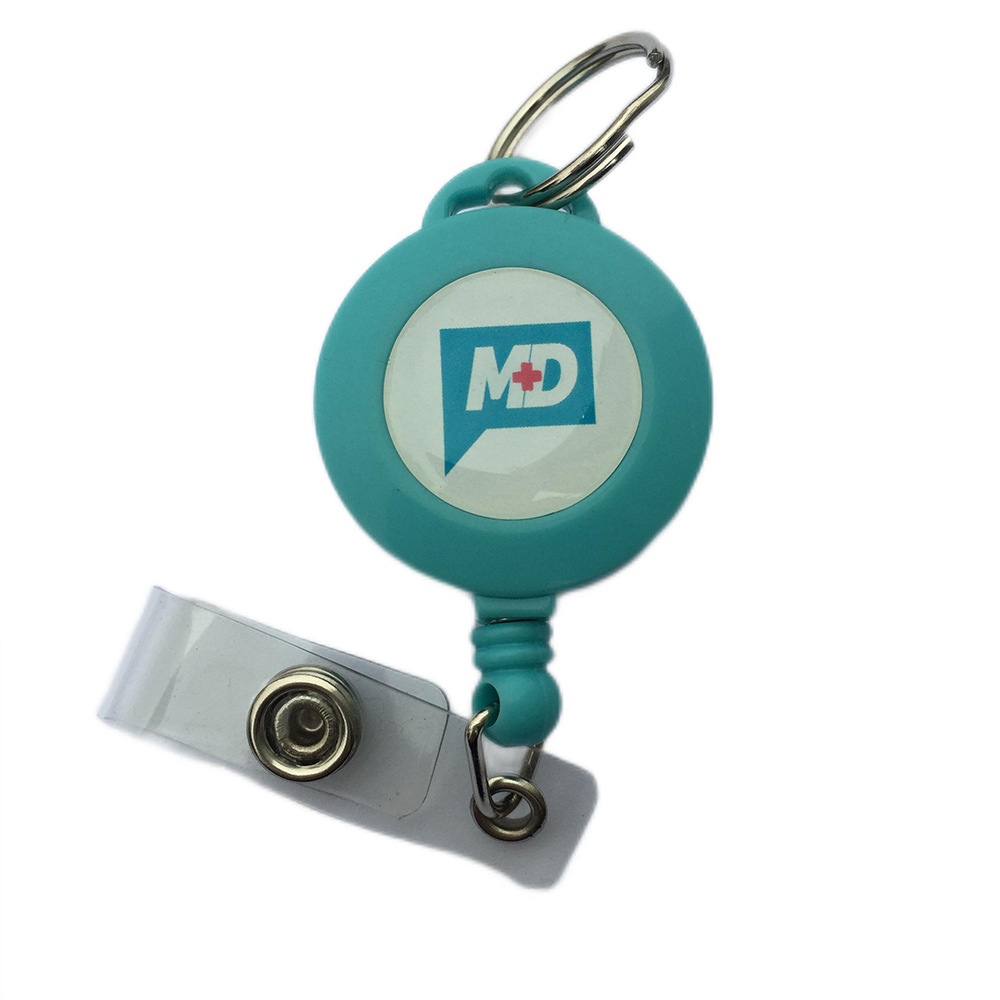  Retractable badge holder for 15 MM lanyard with clip