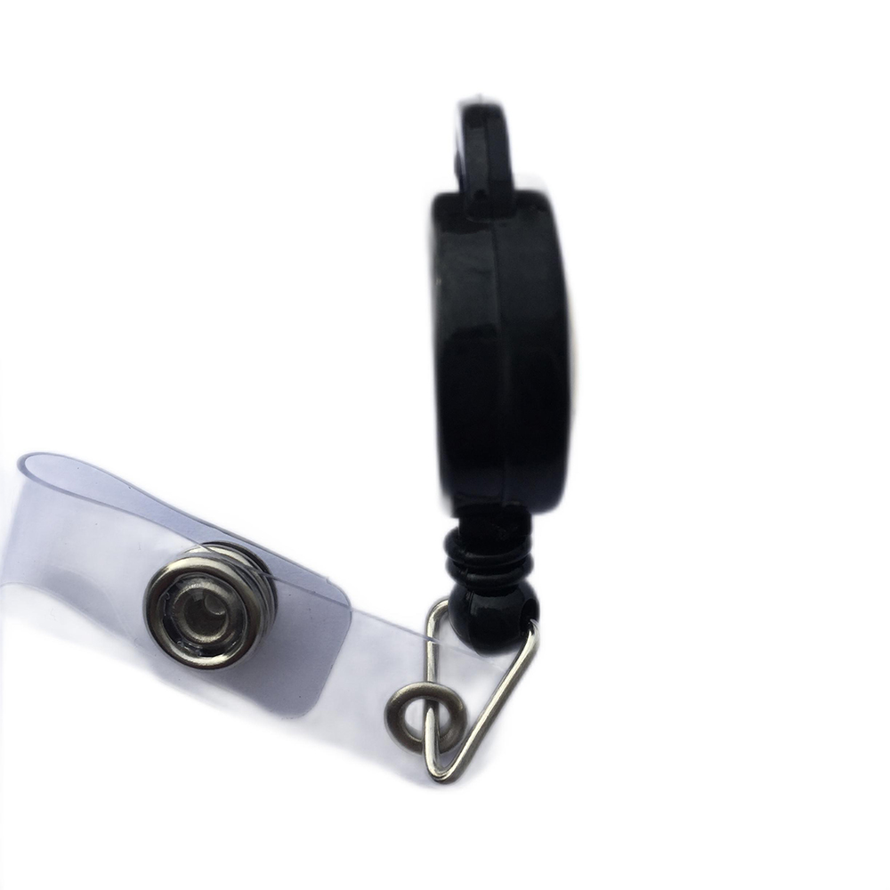  MINI Round badge reel with plastic swival clip 