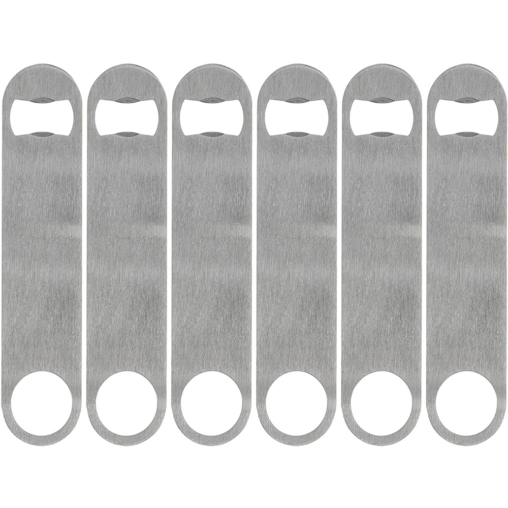 Hot sell in amazon Pack Heavy Duty Stainless Steel Flat Bottle Opener, Solid and Durable Beer Openers 