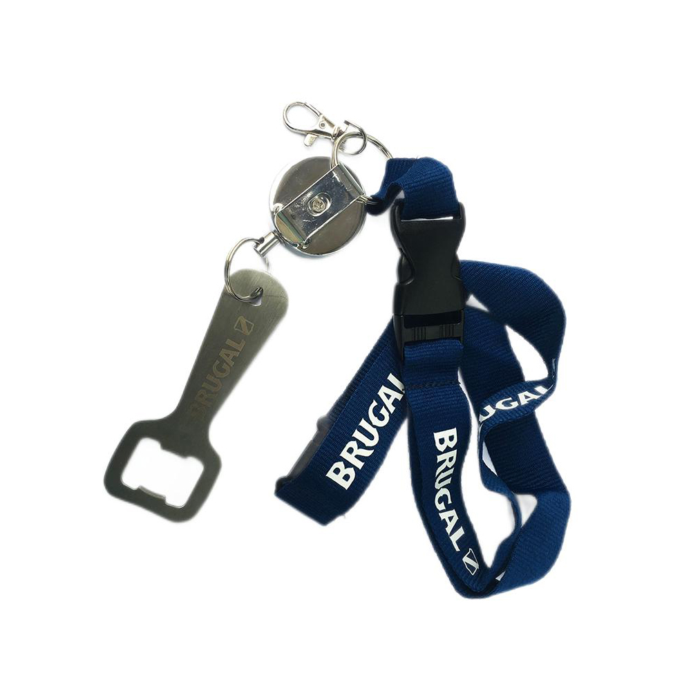 Metal Heavy duty Retractable key chain bottle opener custom logo available