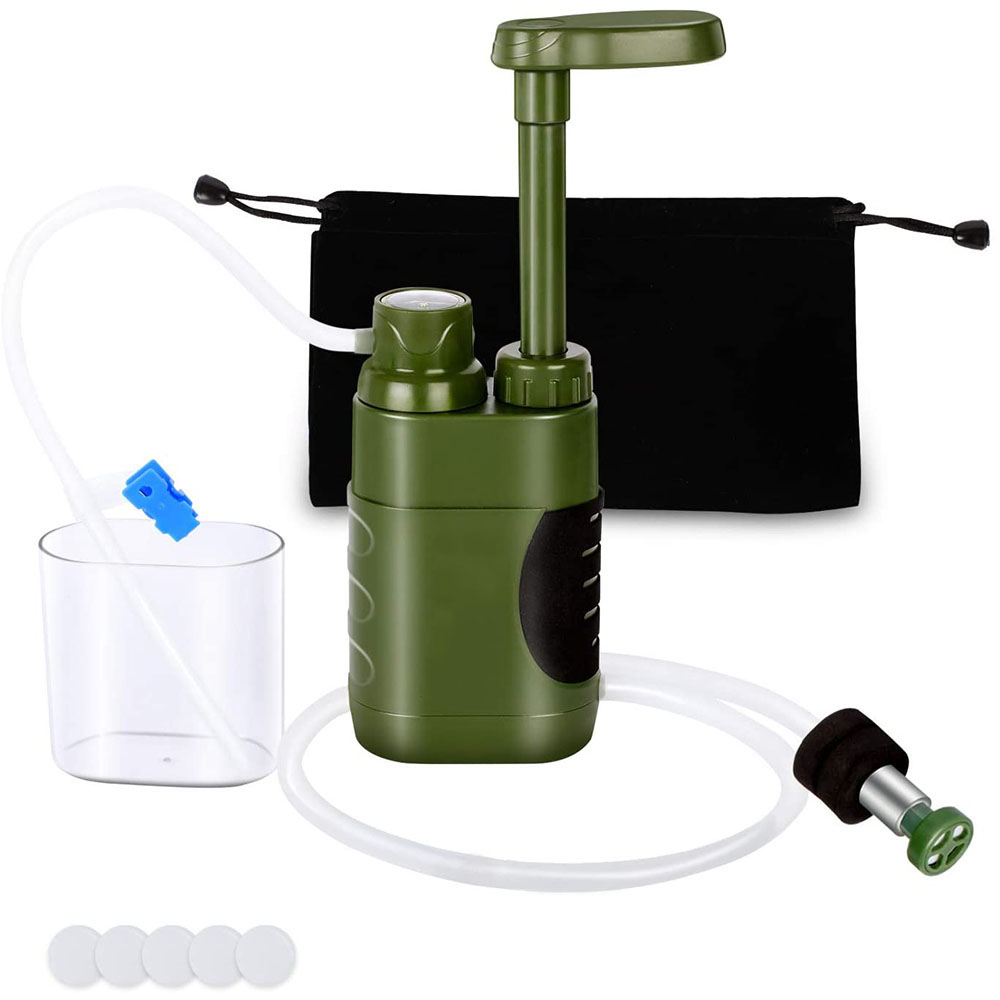 Personal Water Filter for Hiking, Camping, Travel and Emergency Preparedness 