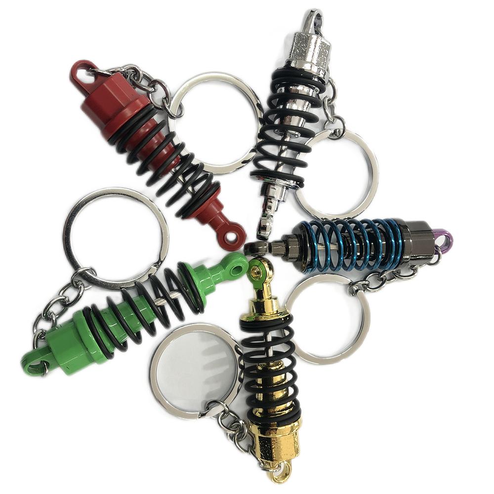 Hot sell in AMAZON Car-styling Car Tuning Parts Key Chain Shock Absorber Nos Keychain New arrival Key rings Auto Tool