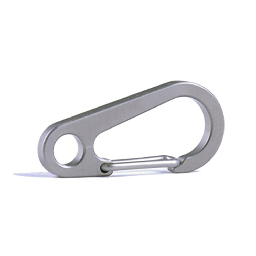 Hot Sell In Amazon Carabiner Clip Locking Key Security Camping Climbing HikingTitanium Mini Custom Quick Release Hook KeyChain 
