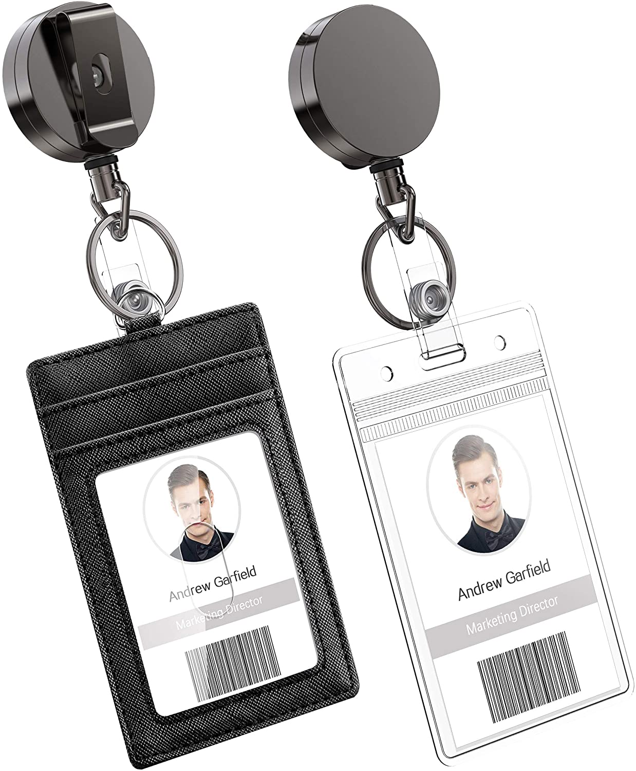 Retractable badge holder