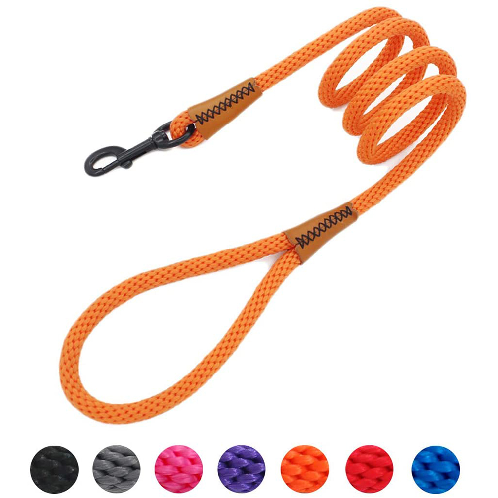 Strong Dog Leash with Comfortable Padded Handle and Highly Reflective Threads Dog Training Leashes Rope